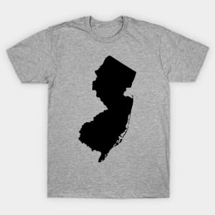 New Jersey State Black T-Shirt